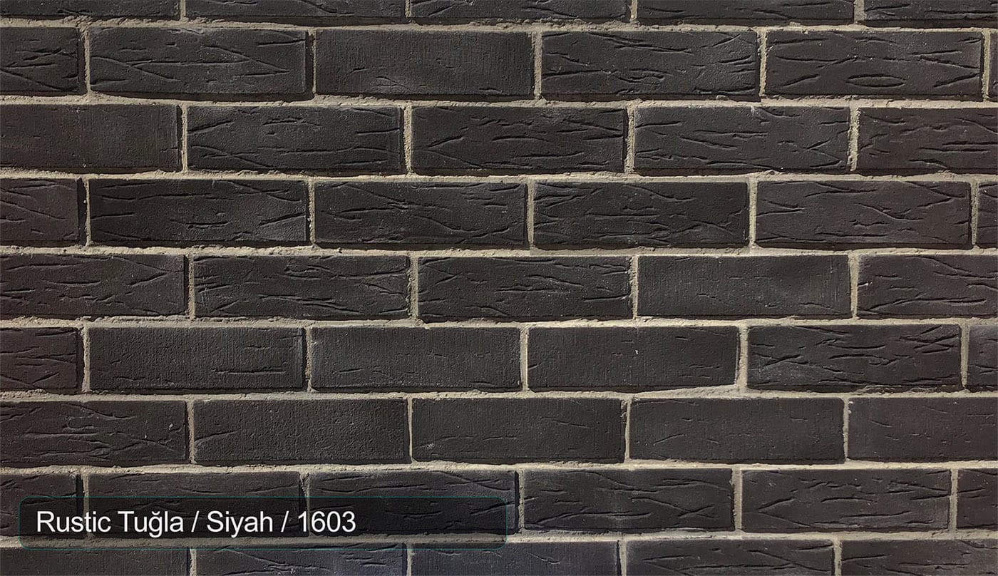 Rustic Tuğla Siyah 1603